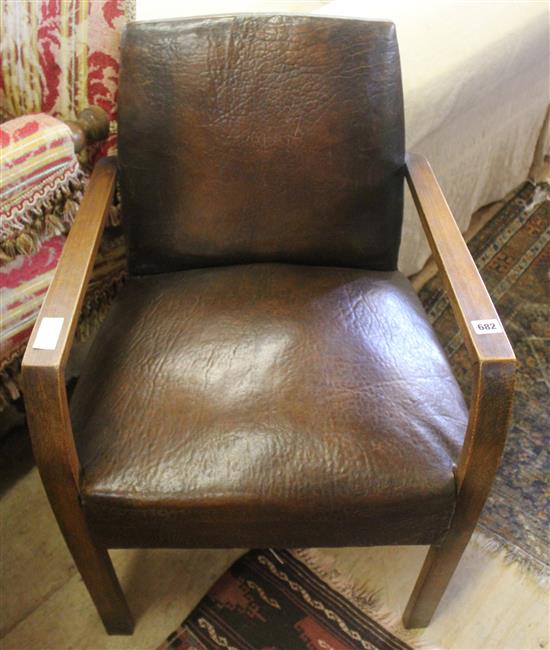 Art Deco elbow chair